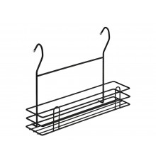 Полка для специй на рейлинг Кингер Черный матовый, металл