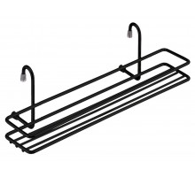 Полка для специй на рейлинг Слейцер Черный матовый, металл