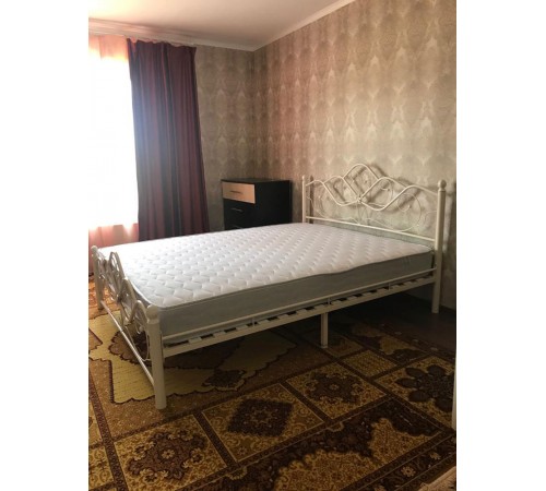 Изображение Двуспальная кровать Веста Кремово-белый, металл 140х200 см Изображение Двуспальная кровать Веста Кремово-белый, металл 140х200 см