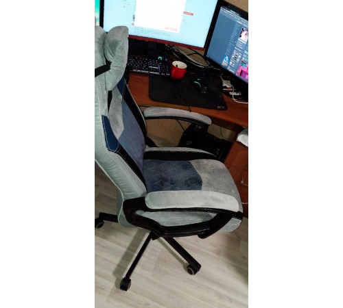 Изображение Игровое кресло Викинг-6 Голубой, ткань / Синий, ткань Изображение Игровое кресло Викинг-6 Голубой, ткань / Синий, ткань