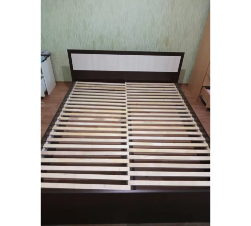 Изображение Кровать Фиеста Венге / Лоредо 160х200 см С реечным основанием Изображение Кровать Фиеста Венге / Лоредо 160х200 см С реечным основанием