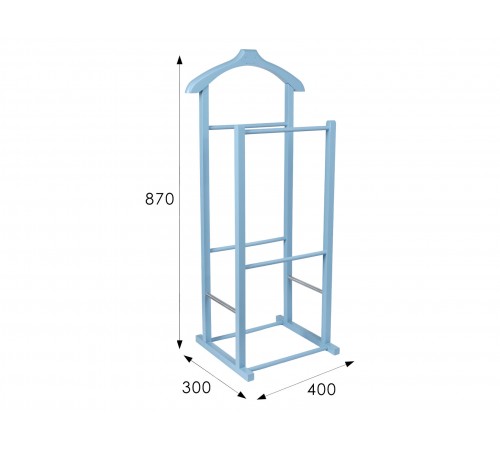 Напольная вешалка Вайнона Голубой, массив бука