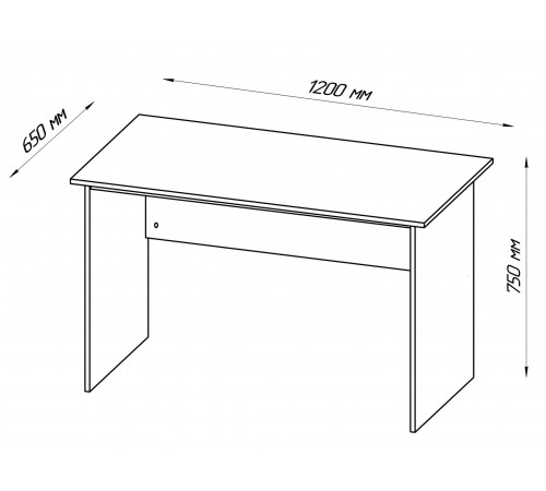 Письменный стол Кастор 120 Белый