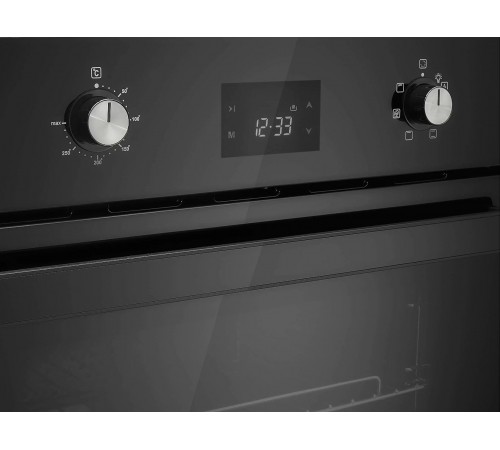 Изображение Встраиваемый электрический духовой шкаф Спец EVELUX EO 640 PB Черный Изображение Встраиваемый электрический духовой шкаф Спец EVELUX EO 640 PB Черный