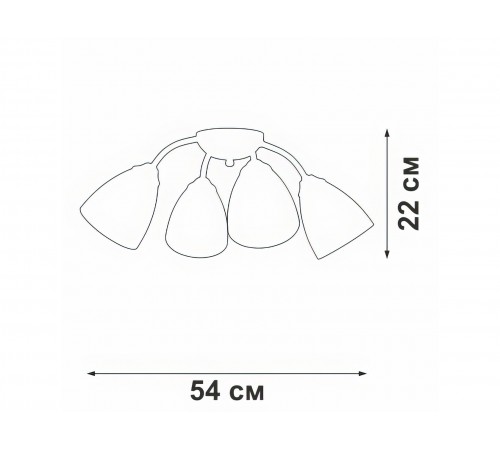Люстра V3737-0/4PL