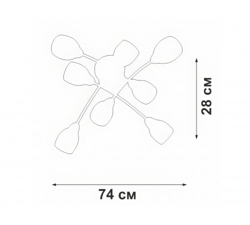Люстра V4186-9/8PL