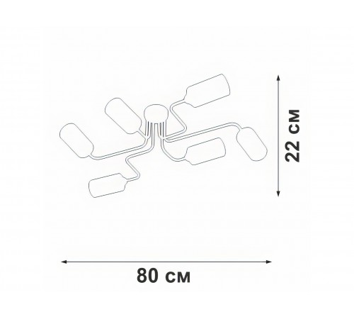 Люстра V4310-1/6PL