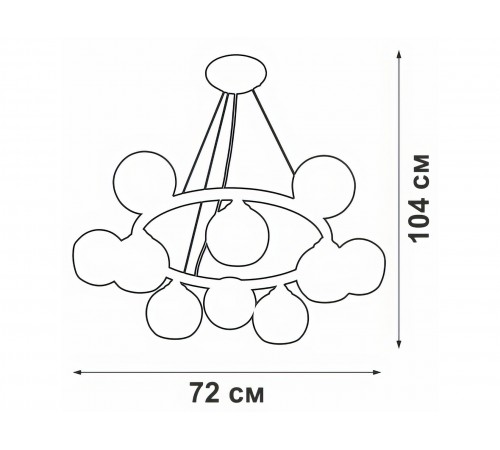 Люстра V4485-1/10S