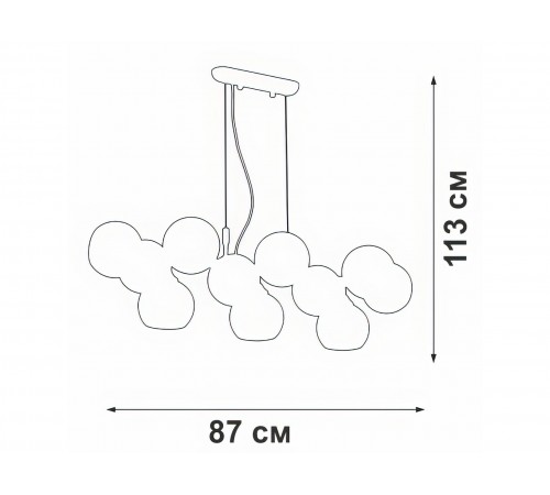 Люстра V4487-1/11S