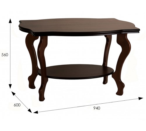 Журнальный столик Берже 1 Темно-коричневый