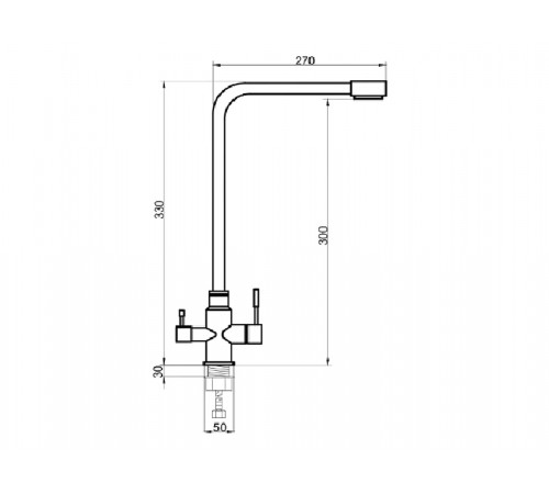 Изображение Смеситель РМС SUS125BL-017F-015 Черный