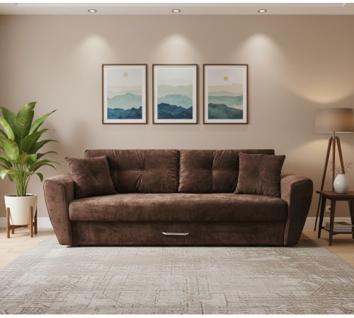 Диван еврокнижка Амстердам люкс велюр 160