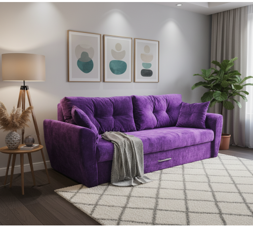 Диван еврокнижка Амстердам люкс велюр 160