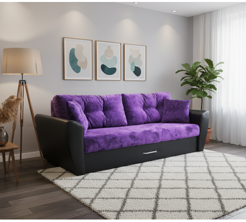 Диван еврокнижка Амстердам люкс велюр 160