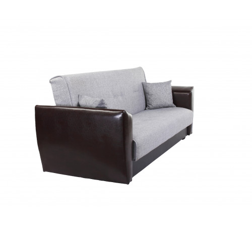 Диван книжка Амстердам рогожка 120 серая