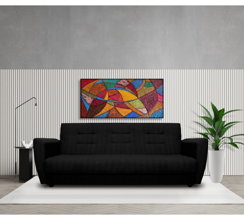 Диван книжка 120 черный