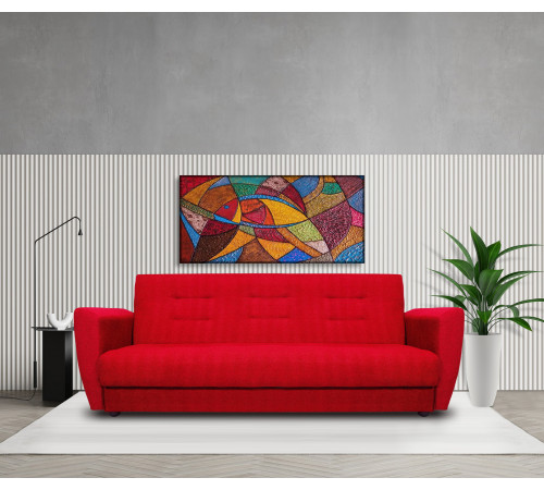 Диван книжка Лира 120 красный