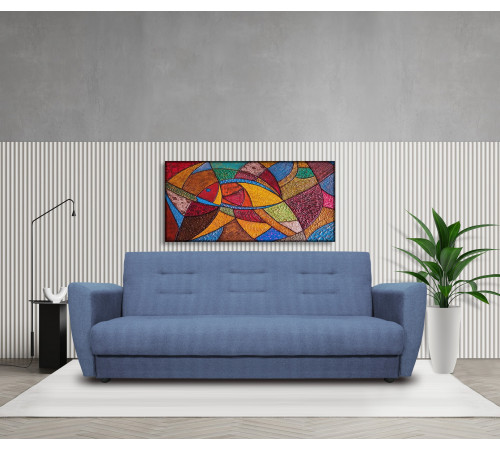 Диван книжка Лира 120 серый