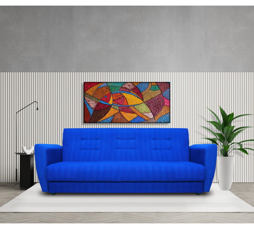 Диван книжка Лира 120 синий