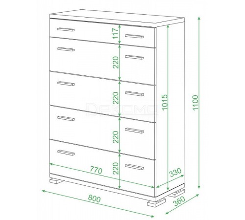 Комод Домино КМ-1