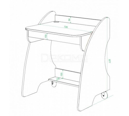 Стол письменный Домино СК-13