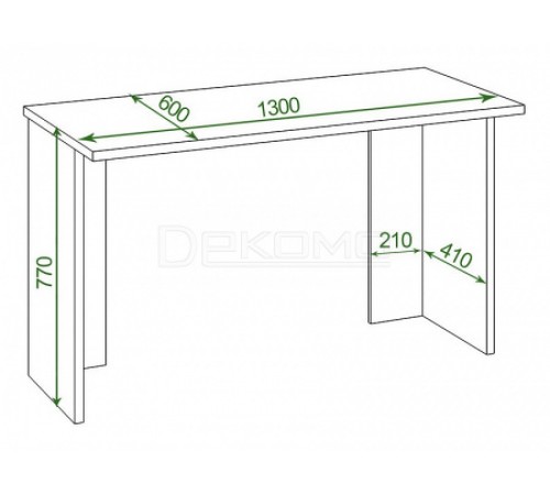 Стол письменный Домино Lite СКЛ-Прям130