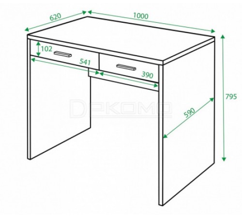 Стол письменный Домино нельсон СП-22С