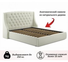 Кровать полутораспальная Стефани с матрасом АСТРА 2000x1400