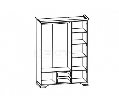 Шкаф платяной Кентаки S132-SZF5D2S