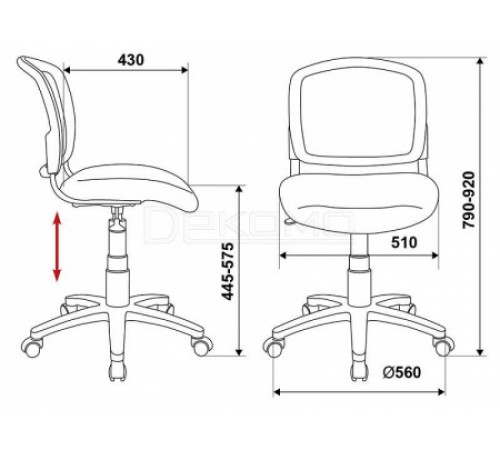 Стул компьютерный CH-W296NX/26-31