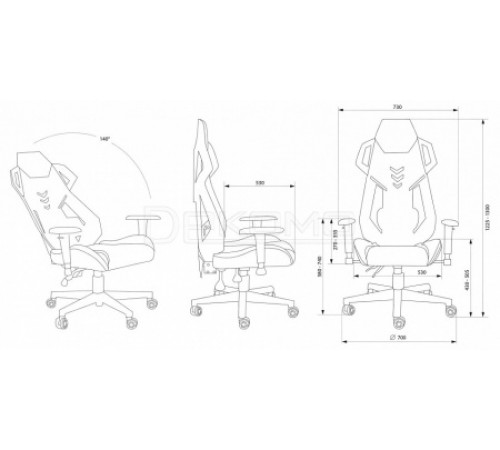 Кресло игровое CS-CHR-090BLR