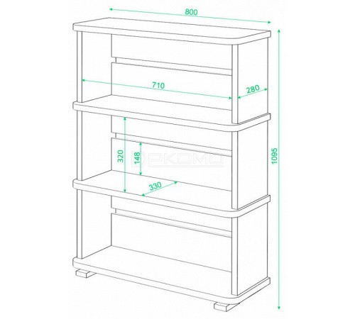 Стеллаж Домино СБ-25/3