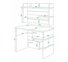Стол компьютерный Домино нельсон СД-15