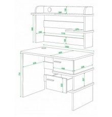 Стол компьютерный Домино нельсон СД-15