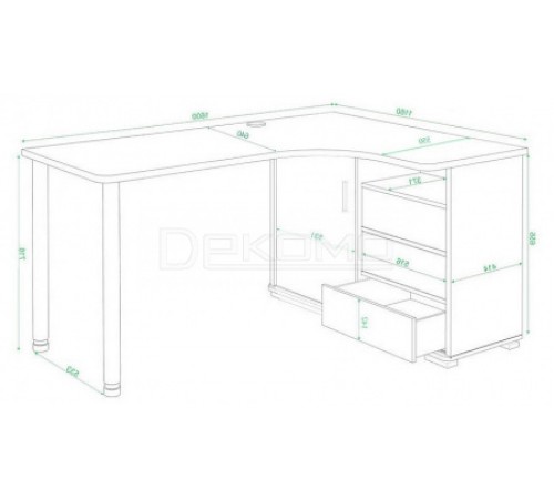 Стол письменный Домино СР-165СМ