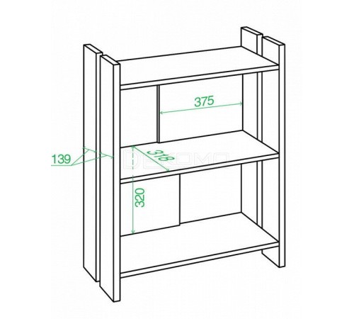 Стеллаж Домино Лайт СТЛ-ОН