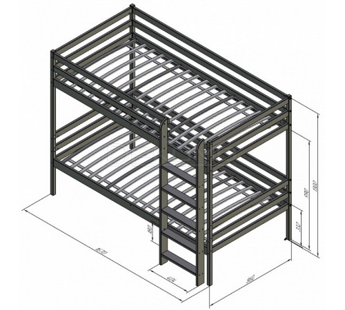 Кровать двухъярусная Р426