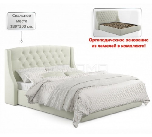 Кровать двуспальная Стефани с матрасом АСТРА 2000x1800
