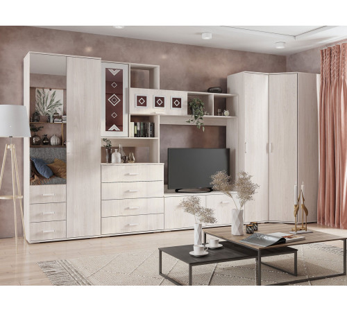 Гостиная BTS Белла Белый ясень Белый ясень