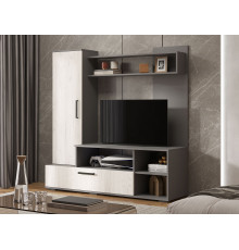 Гостиная BTS Евро Графит / Дуб Крафт белый Графит / Дуб Крафт белый