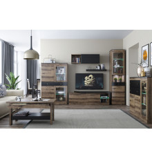 Гостиная Анрэкс Джагер Дуб монастырский / Черный Дуб монастырский / Черный