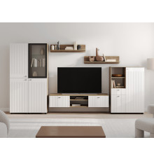 Гостиная СВ-Мебель Ларенс Дуб золотой / Белый матовый Дуб золотой / Белый матовый