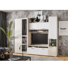 Гостиная Мебелони Лукас Дуб Сонома / Белый Дуб Сонома / Белый