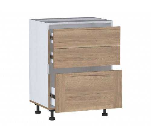 Кухонный гарнитур СБК Сити 340 см Дуб Галифакс / Черный Дуб Галифакс / Черный