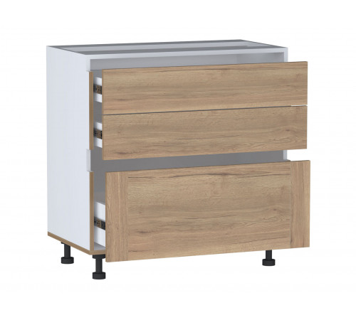 Кухонный гарнитур СБК Сити 320х245 см Дуб Галифакс / Черный Правая Дуб Галифакс / Черный