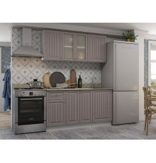 Кухонный гарнитур Эра Хозяюшка Трюфель Без антресольного шкафа