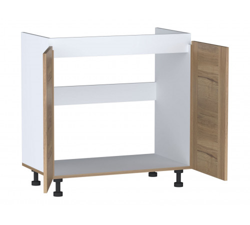 Кухонный гарнитур СБК Сити 445 см Дуб Галифакс / Черный Дуб Галифакс / Черный