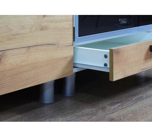 Кухонный гарнитур BTS Крафт 200 см Белый / Крафт / столешница Черный янтарь Белый / Крафт / столешница Черный янтарь