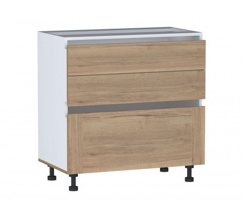 Кухонный гарнитур СБК Сити 320х245 см Дуб Галифакс / Черный Правая Дуб Галифакс / Черный