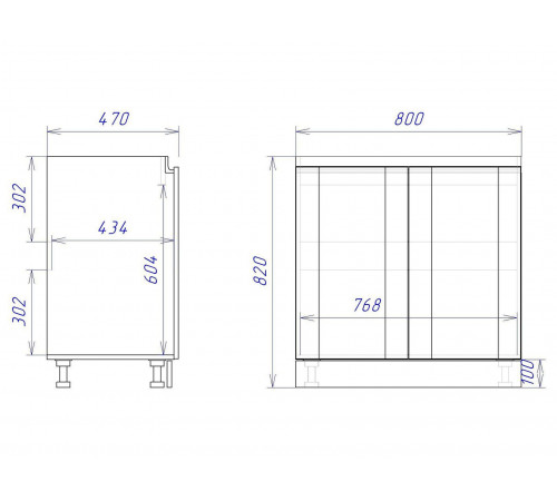 Кухонный гарнитур СБК Сити 340 см Дуб Галифакс / Черный Дуб Галифакс / Черный
